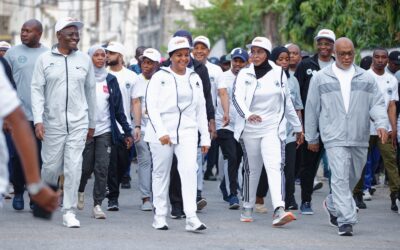 MAMA MARIAM MWINYI PARTICIPATES IN A WALK MARATHON