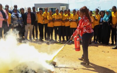 ENSURING EMPLOYEE SAFETY: FIRE TRAINING EXERCISE BY THE TANZANIA MINISTRY OF WATER
