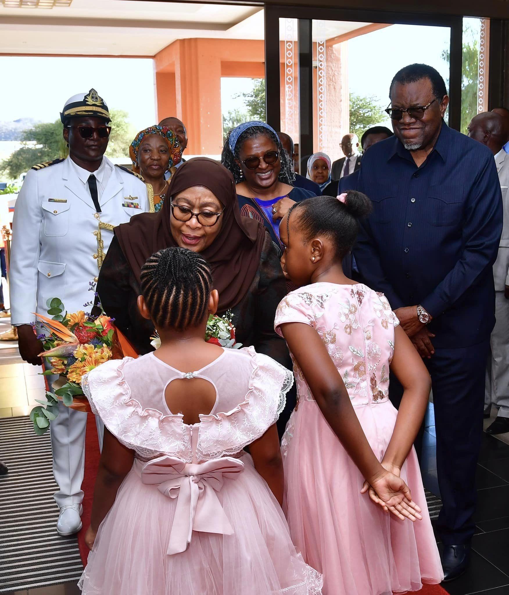 President Samia Suluhu Hassan in Namibia